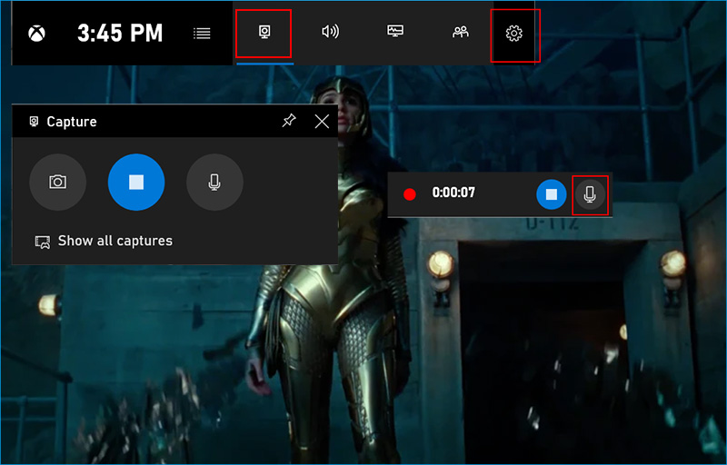 Record Windows Screen with Audio by Using Game Bar