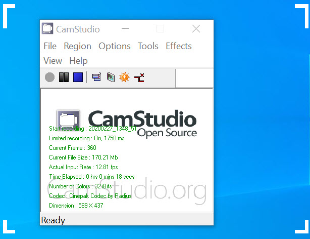 Free YouTube recorder-CamStudio