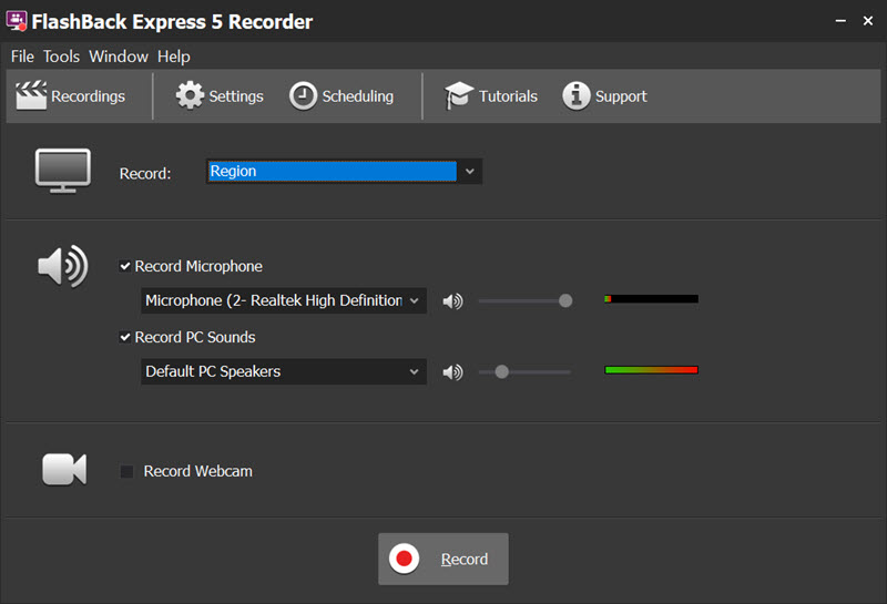flashback express screen recorder