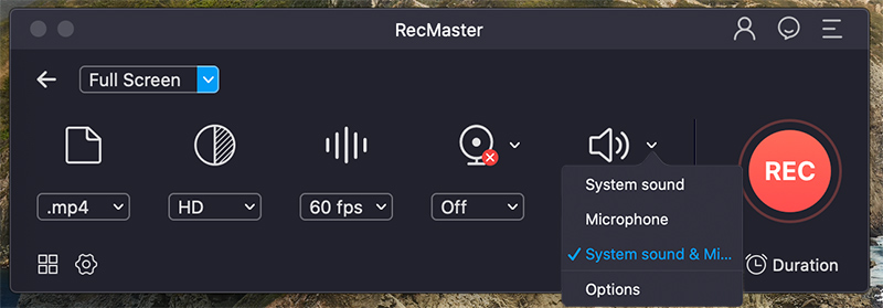 record mac screen with audio free