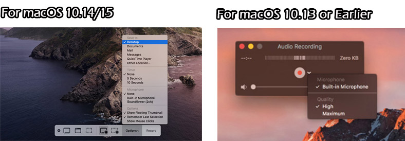 Two Screen Recording Control of QuickTime