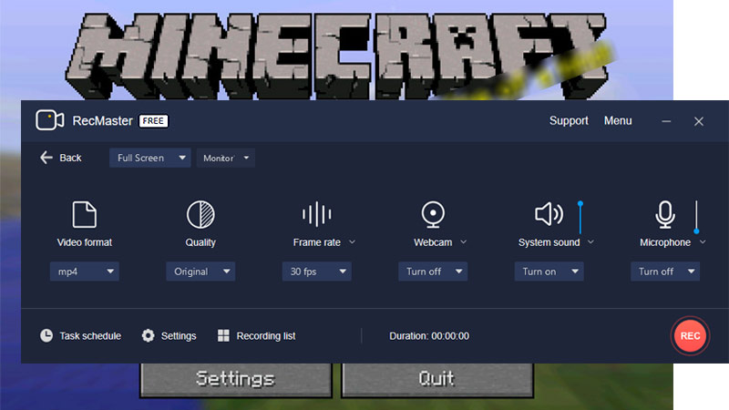 how to record minecraft on mac