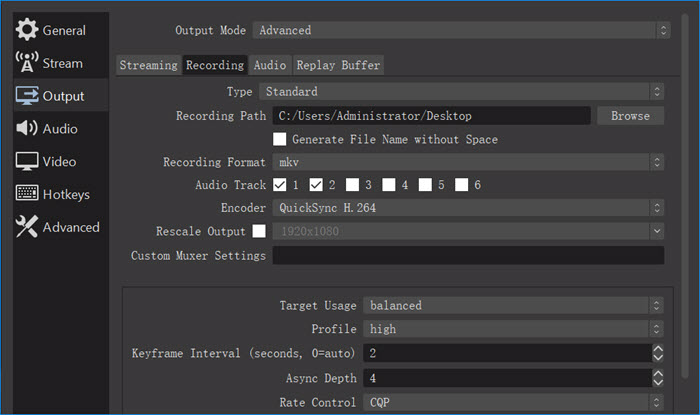 best obs studio recording settings