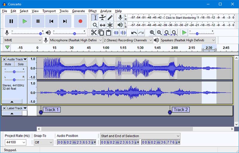 multi track vocal recording software free