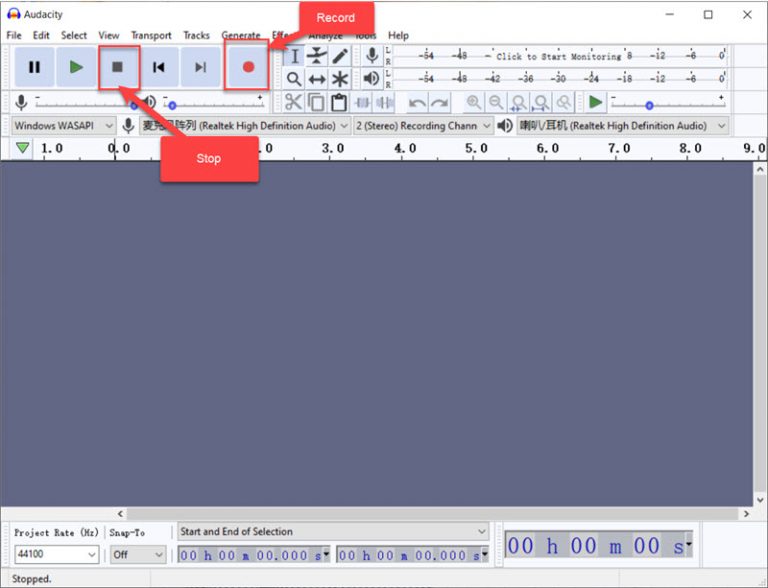 audacity record from youtube