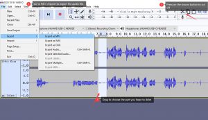 edit audiobook - audacity