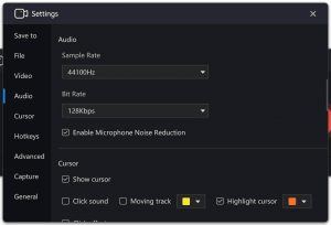 record audiobooks - audio parameters