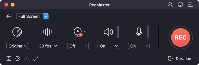RecMaster Free Screen Recorder for Mac
