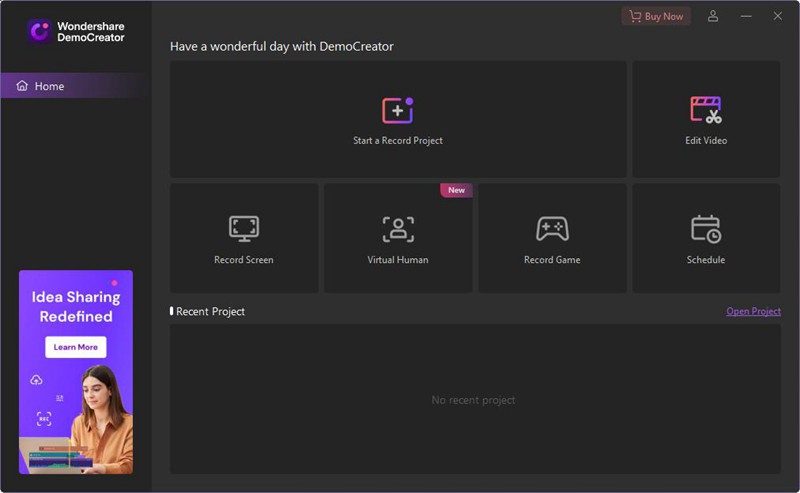 Wondershare DemoCreator interface