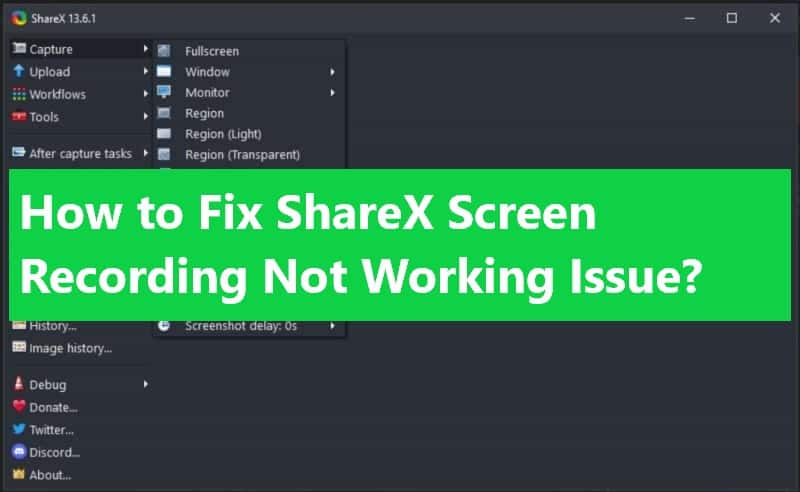 How to record a game in full screen using ShareX 